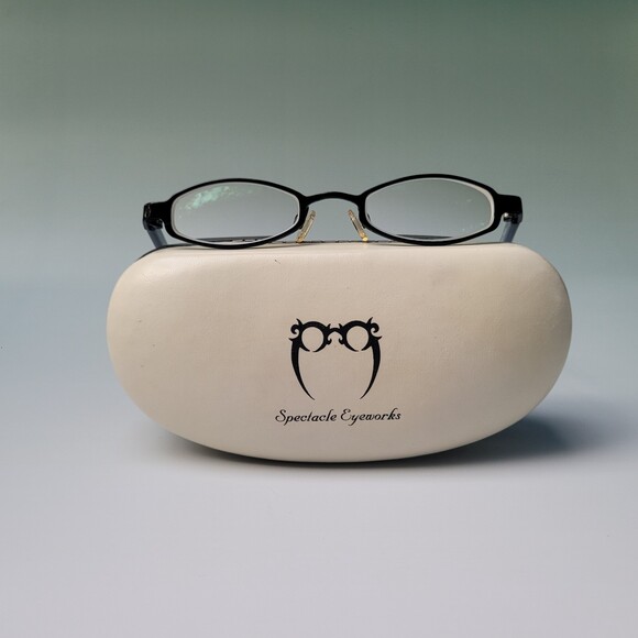 Spectacle Eyeworks SE-104 46-22 C190 Titanium Blue Eyewear frame N23 - Picture 2 of 11